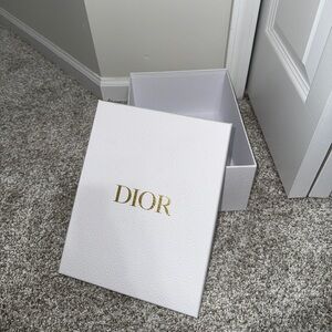 Dior Gold Logo White Organizer Box